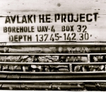 Boring samples at the H_E dam in Avlaki (1971)